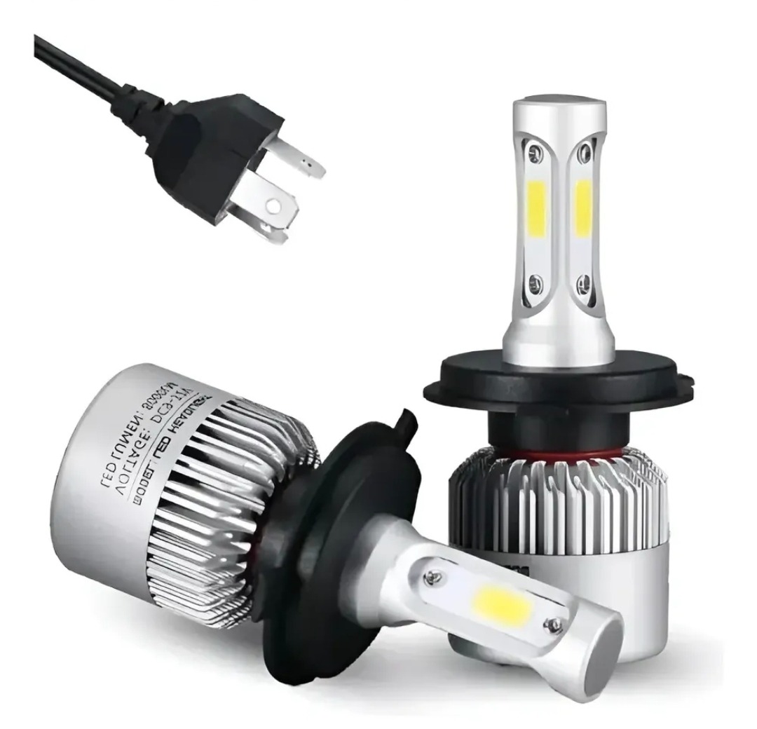 LED H4 3 CARAS MOT- CAR 16K LM